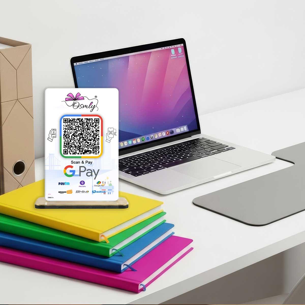 NFC-Enabled-Gpay-QR-Stands - OSMLY