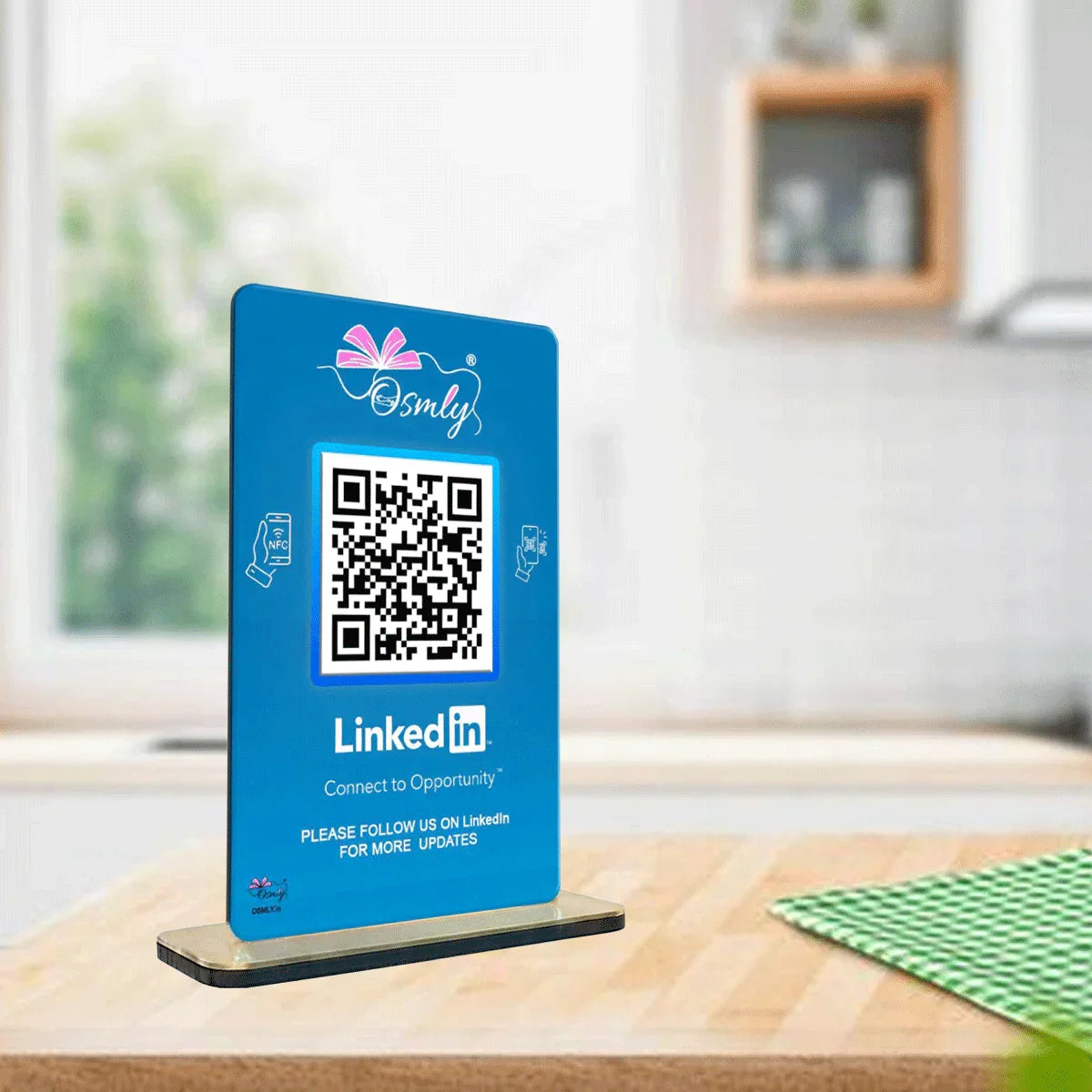 NFC-Enabled-LinkedIn-QR-Stand-1 - OSMLY