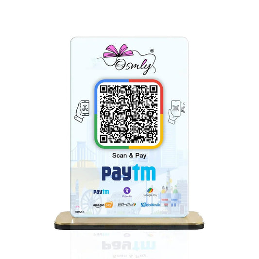 NFC-enabled Paytm QR stands-QR Code Stand-BusienssJi-BusinessJi