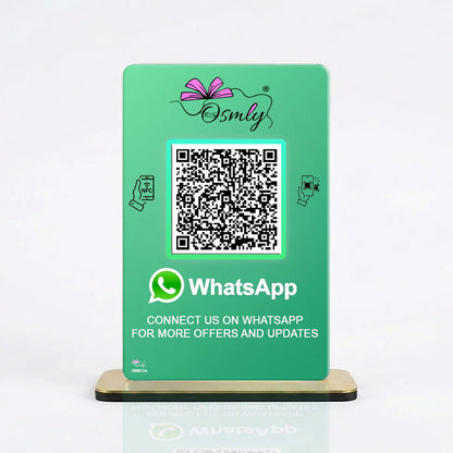 NFC-enabledWhatsAppQRstands - OSMLY