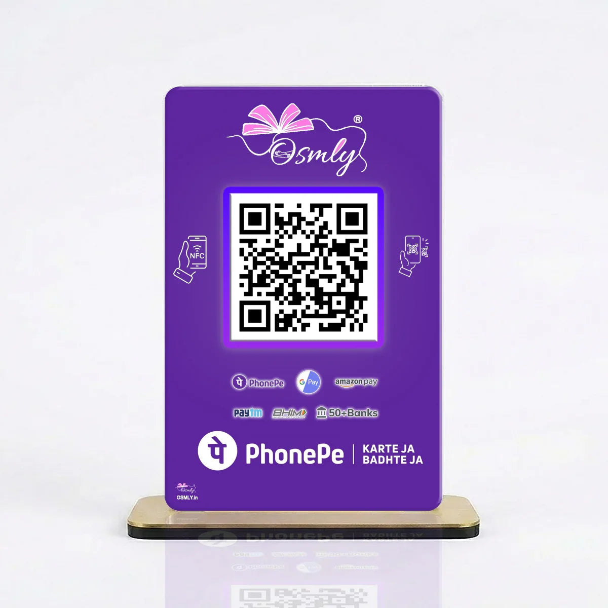 NFCEnabledPhonePeQRStand - OSMLY