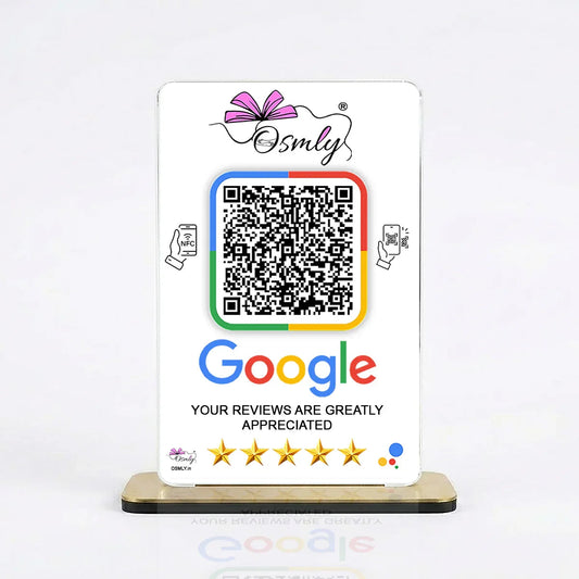 NFC Google Review QR Stand-QR Code Stand-BusienssJi-BusinessJi