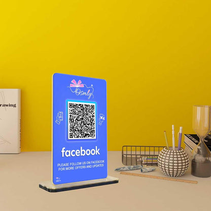 NFC_Enabled_Facebook_QR_Stand_customized_qr_print - OSMLY