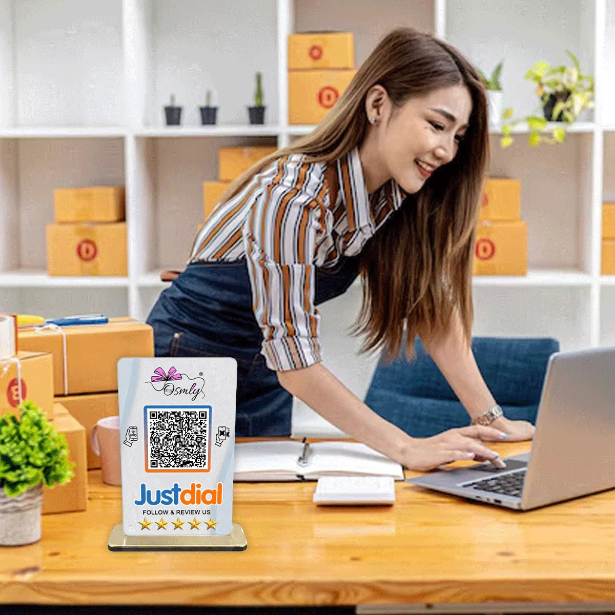 NFC_Enabled_Justdial_QR_Standee_4 - OSMLY