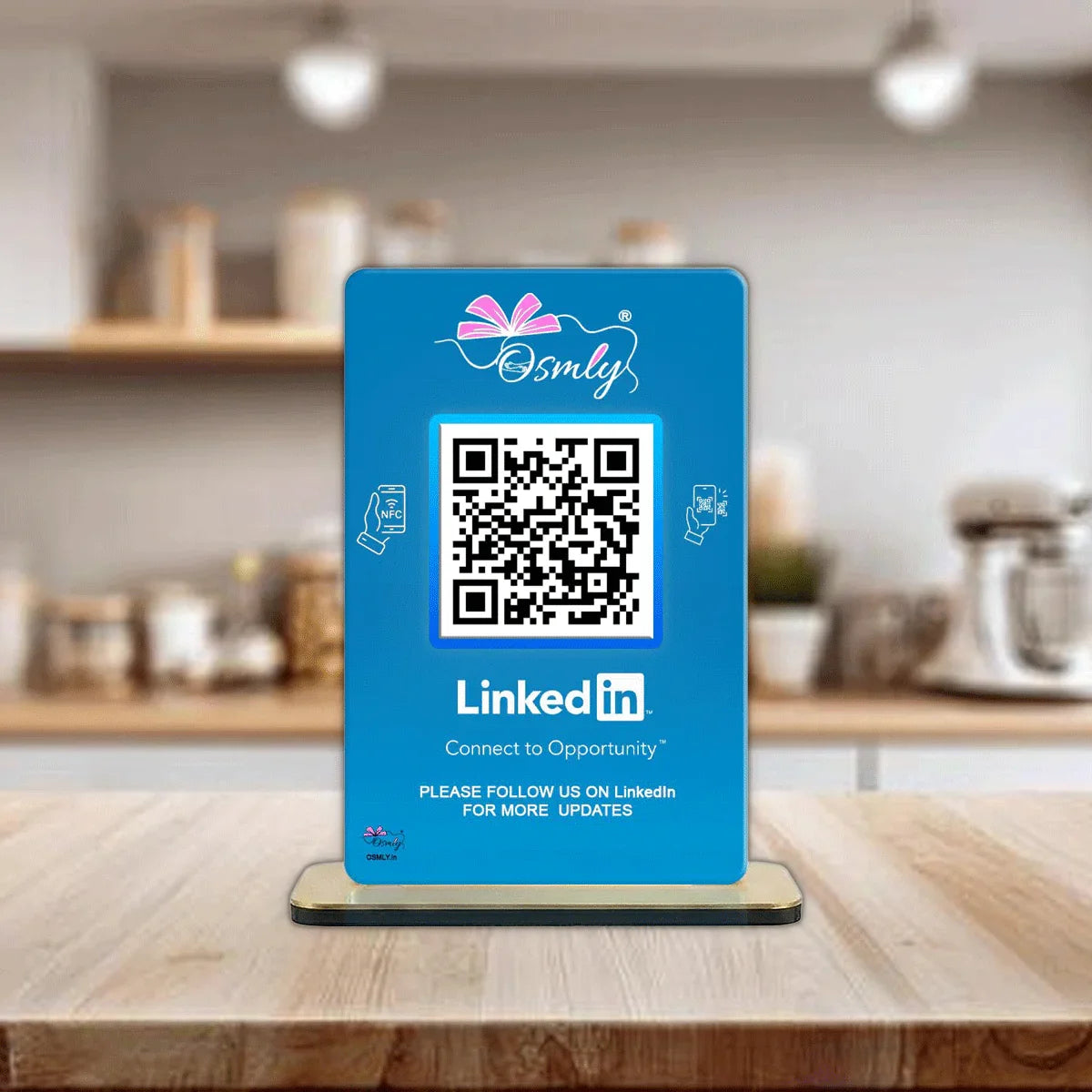 NFC_Enabled_LinkedIn_QR_Stande - OSMLY