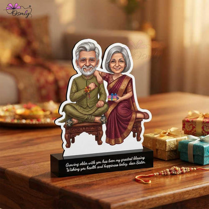 Old Sibling Rakhi Caricature-Rakhi-BusienssJi-BusienssJi