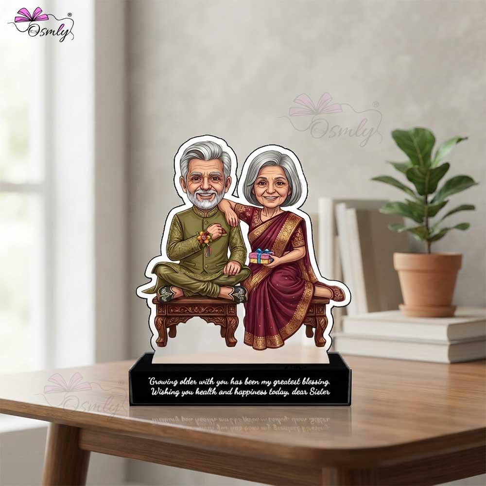 Old Sibling Rakhi Caricature-Rakhi-BusienssJi-BusienssJi