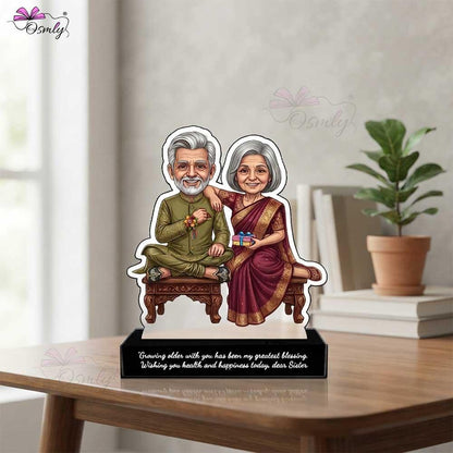 Old Sibling Rakhi Caricature-Rakhi-BusienssJi-BusienssJi