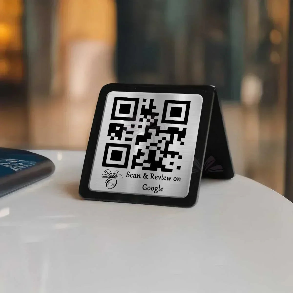 Silver Acrylic Single QR Stand - OSMLY