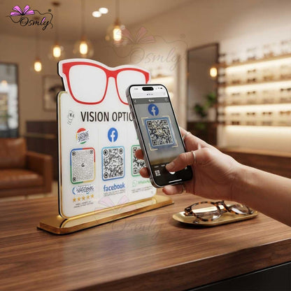 Optical Store QR Stand