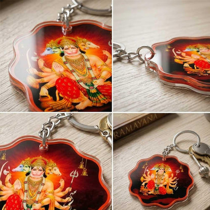 PanchmukhiHanumanKavachkeychain - OSMLY