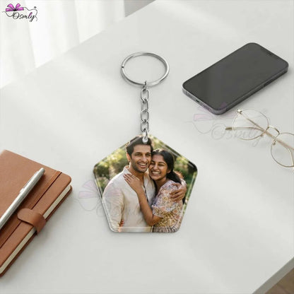 Penta Acrylic Keychain-Key Chain-BusienssJi-BusienssJi