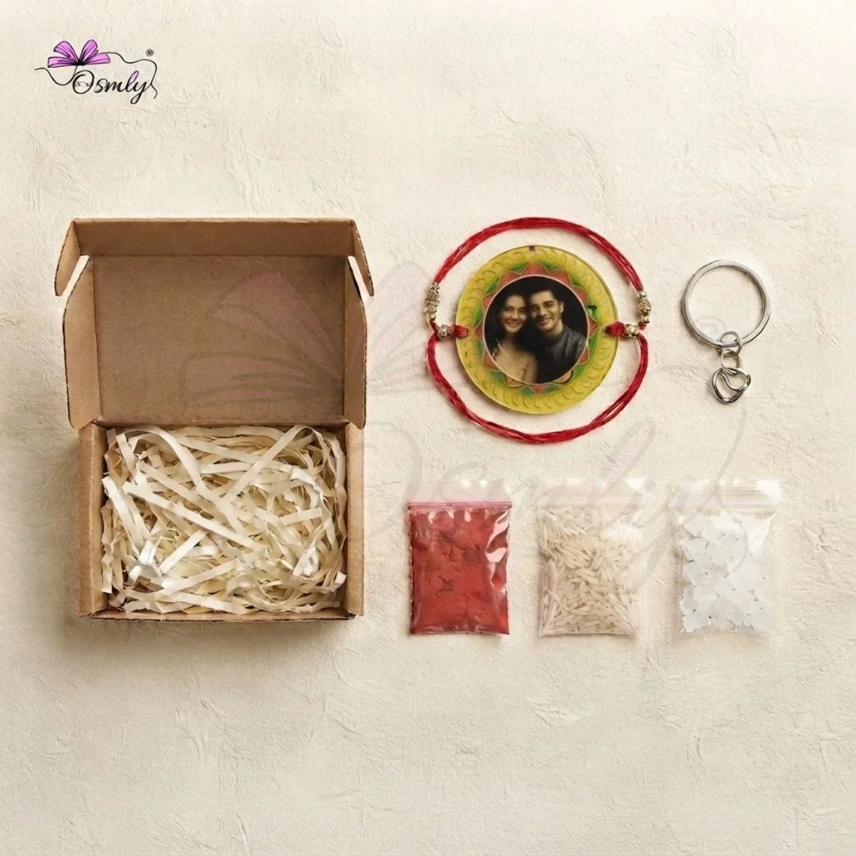 Personalized Acrylic Rakhi Kit-Rakhi-BusienssJi-BusienssJi