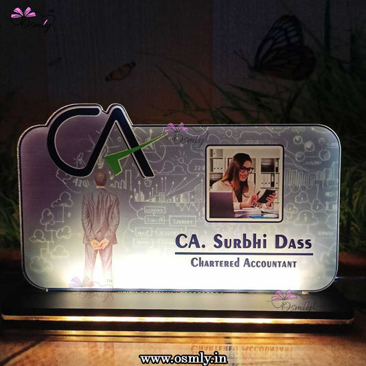 Personalized UV Printed Name Plate for CA - Premium Name Plate from OSMLY - Just Rs. 689! Shop now at BusienssJi