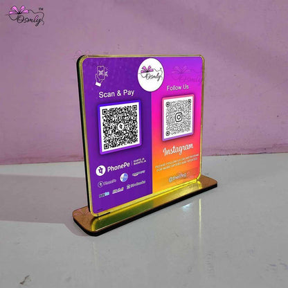 PhonePe Instagram QR Stand-QR Code Stand-BusienssJi-BusinessJi