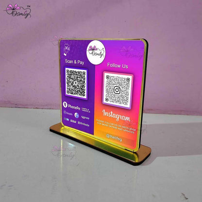 PhonePe Instagram QR Stand-QR Code Stand-BusienssJi-BusinessJi