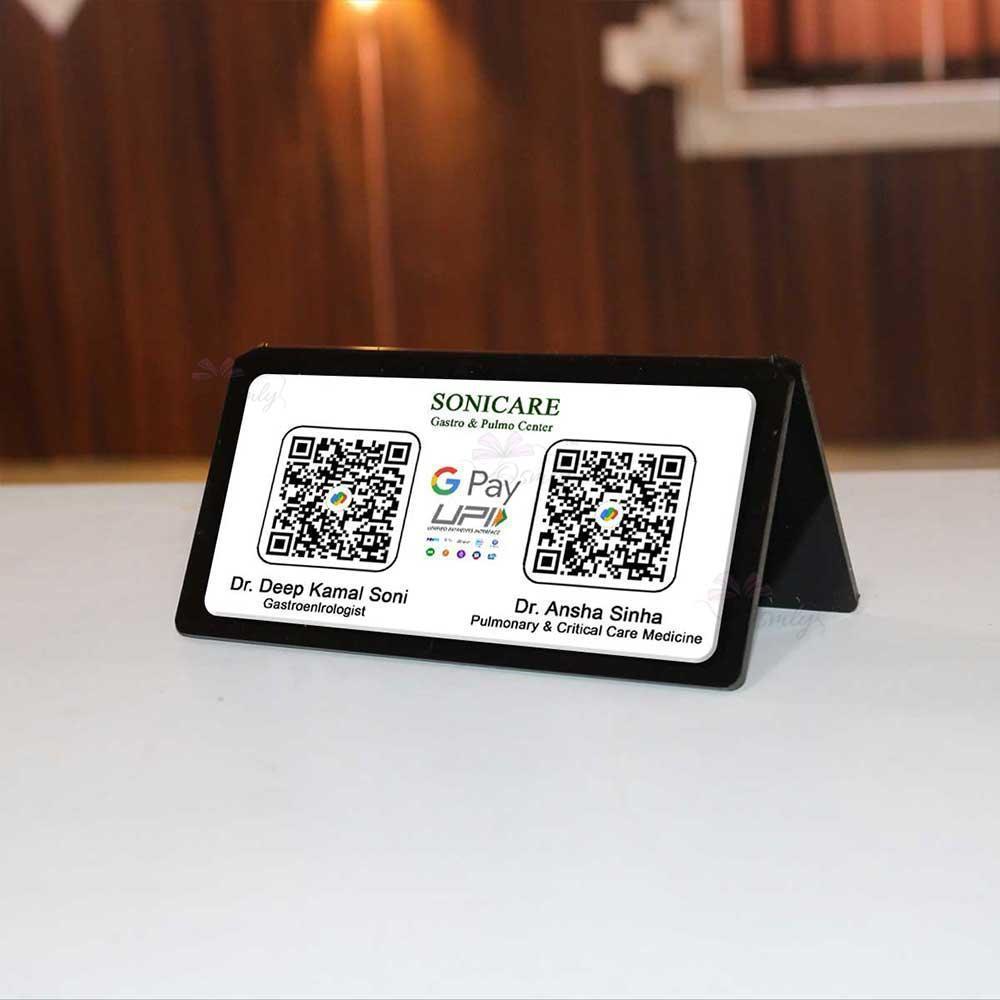 Printed Rectangular QR Stand - OSMLY