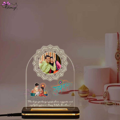 Rakhi Design LED Lamp-Acrylic Rakhi LED Plaque-BusienssJi-BusienssJi