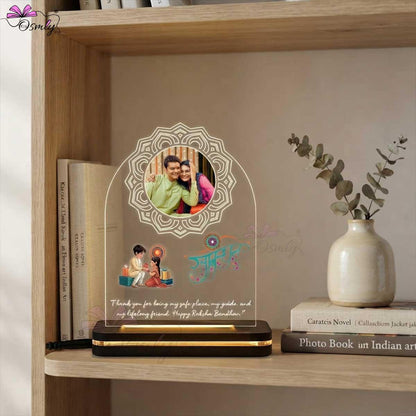 Rakhi Design LED Lamp-Acrylic Rakhi LED Plaque-BusienssJi-BusienssJi