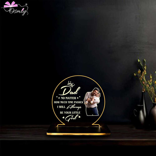 OSMLY Round Acrylic Dad LED Plaque from OSMLY Acrylic LED Lamp