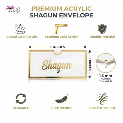 Acrylic Shagun Envelope-envelope-BusienssJi-BusienssJi
