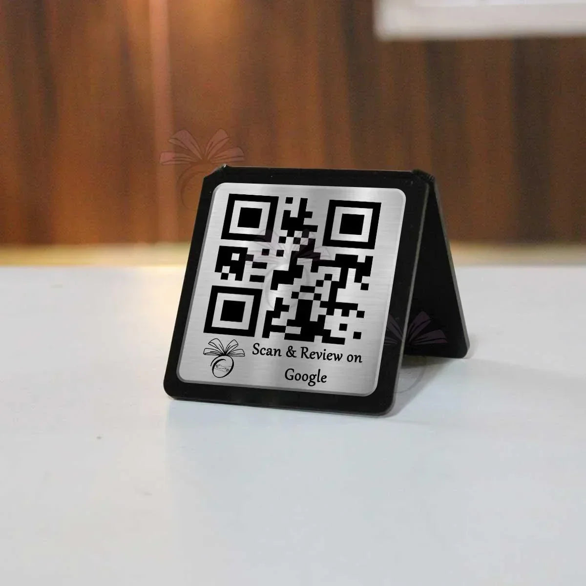 Silver Acrylic Single QR Stand - OSMLY
