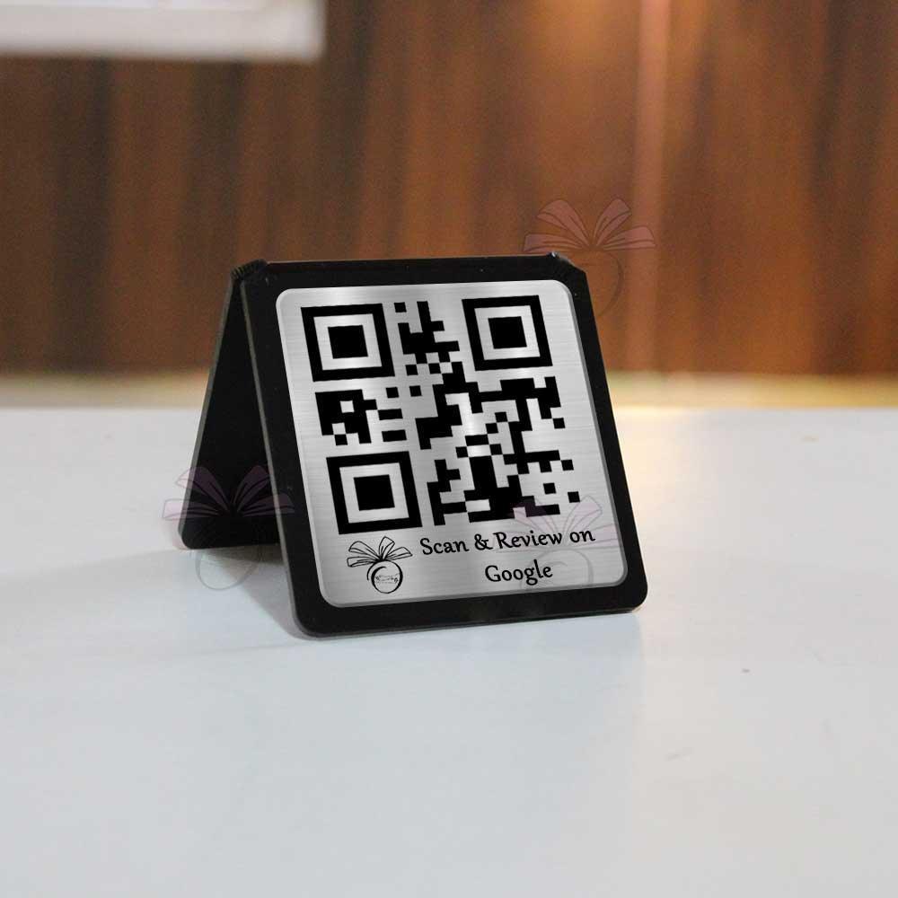 Silver Acrylic Single QR Stand - OSMLY