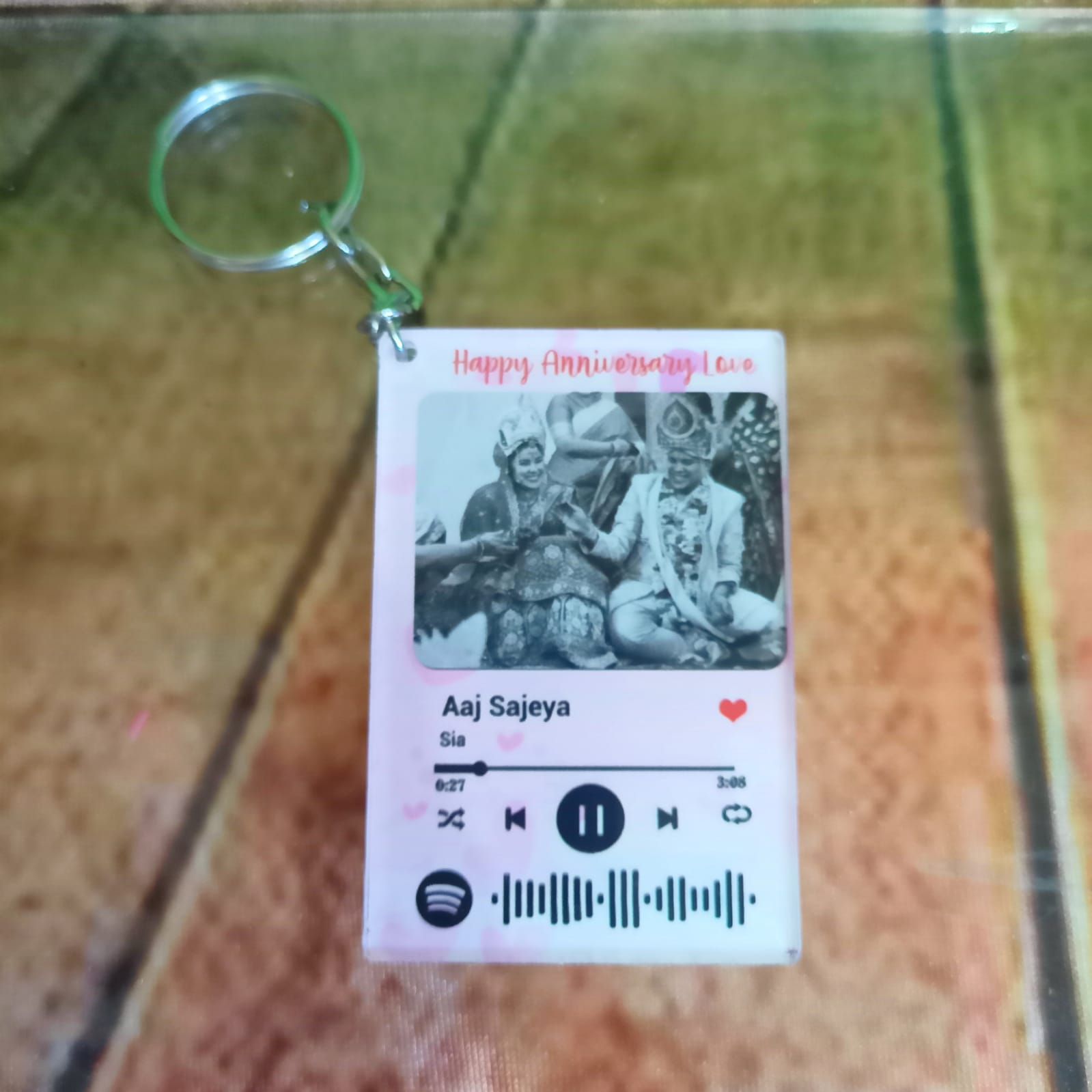 Spotify QR Keychain Double Side Printed - Premium Key Chain from OSMLY - Just Rs. 199! Shop now at BusienssJi
