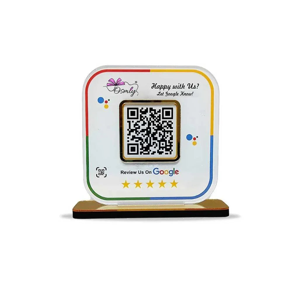 Stylish Google Review QR Stand - OSMLY