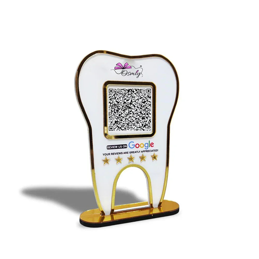 Tooth Shape Dentist QR Stand - OSMLY