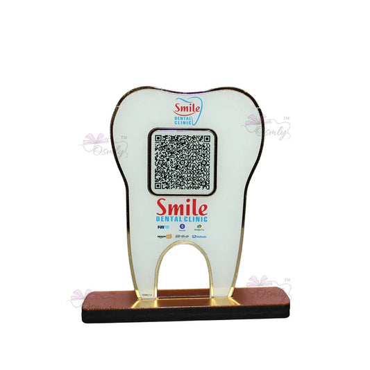 Tooth Shape UPI QR Stand - OSMLY