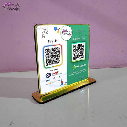 UPI Whatsapp QR Stand-QR Code Stand-BusienssJi-BusinessJi