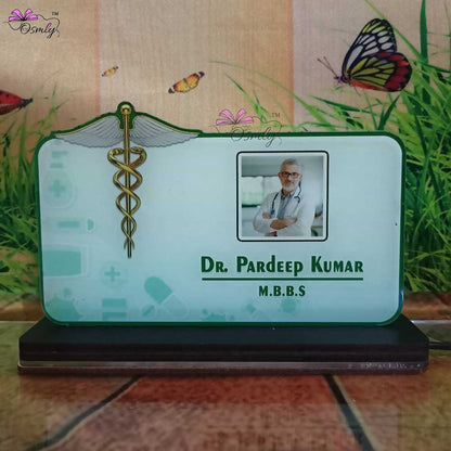Customized Photo Print Doctor Name Plate - Premium Name Plate from OSMLY - Just Rs. 689! Shop now at BusienssJi