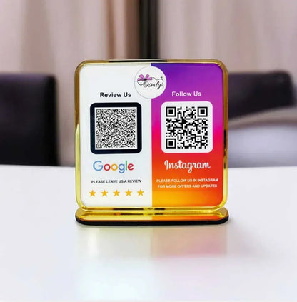 Facebook Google QR Review Stand - OSMLY