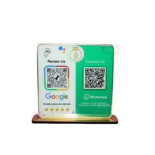 WhatsApp Google QR Review Stand - OSMLY