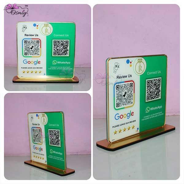 WhatsApp Google QR Review Stand - OSMLY