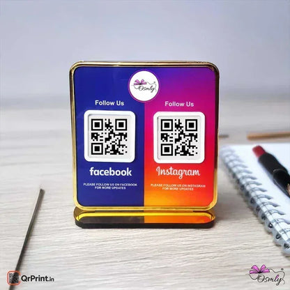 Facebook Instagram QR Stand - OSMLY