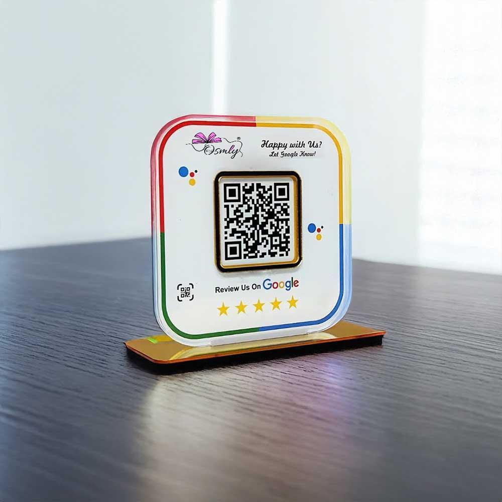 Stylish Google Review QR Stand - OSMLY