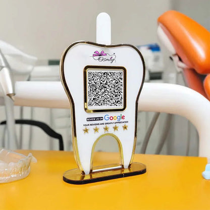 Tooth Shape Dentist QR Stand - OSMLY
