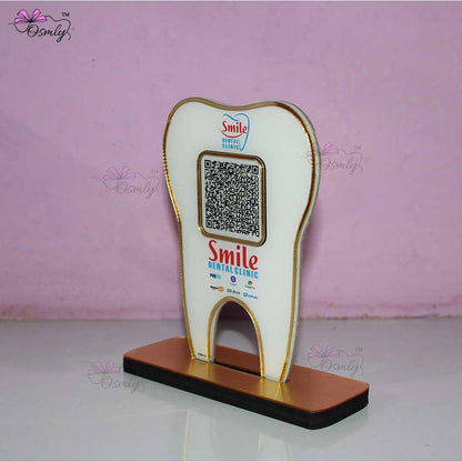 Tooth Shape UPI QR Stand - OSMLY
