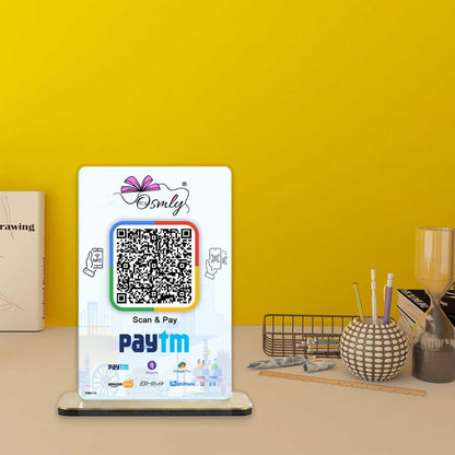 acrylic_NFC-enabled_Paytm_QR_stands - OSMLY
