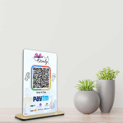 acrylic_uv_print_NFC-enabled_Paytm_QR_stands - OSMLY