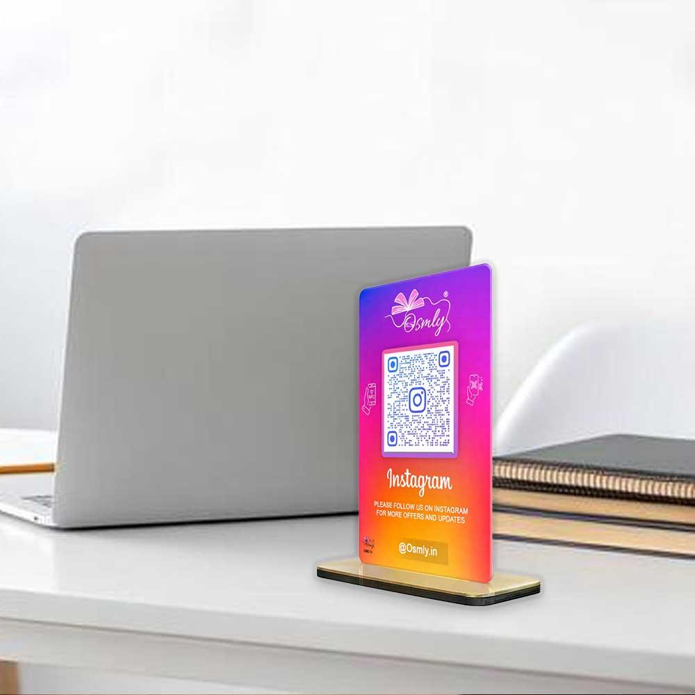 custom_print_NFC_Enabled_Instagram_QR_Stand - OSMLY