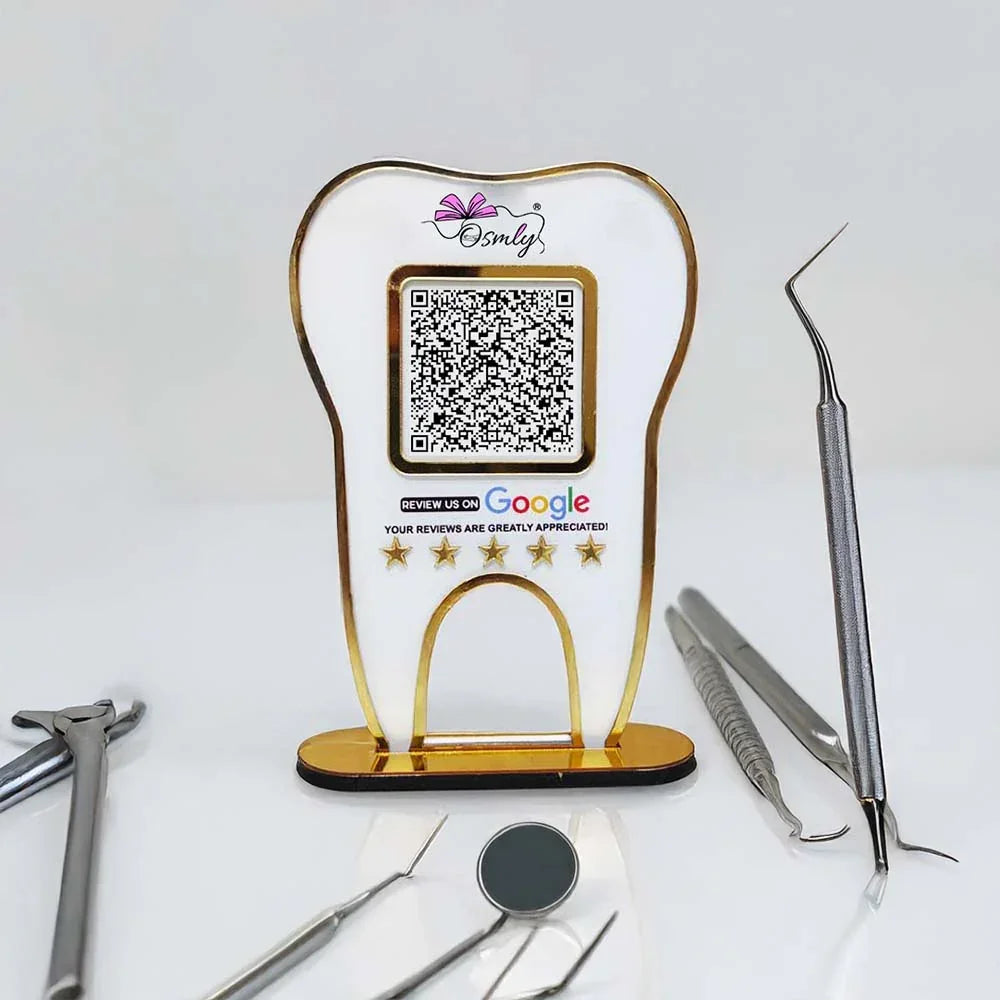 Tooth Shape Dentist QR Stand - OSMLY