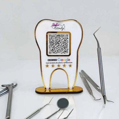 Tooth Shape Dentist QR Stand - OSMLY