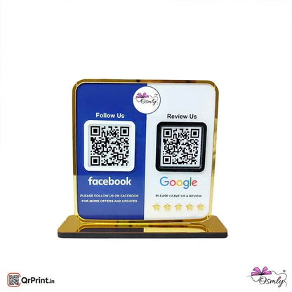 Facebook Google QR Review Stand - OSMLY