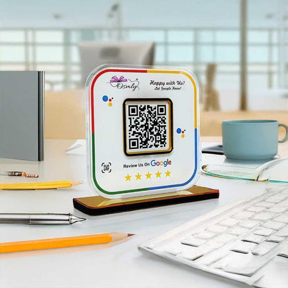 Stylish Google Review QR Stand - OSMLY