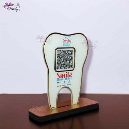 Tooth Shape UPI QR Stand - OSMLY