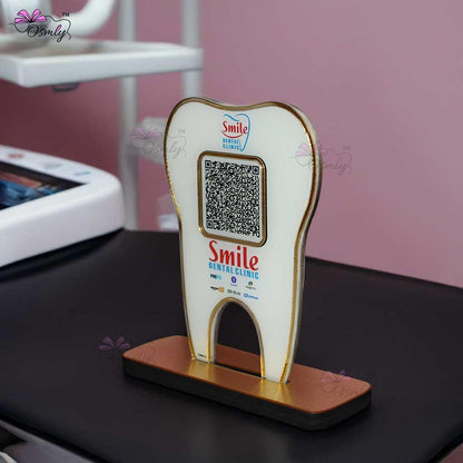 Tooth Shape UPI QR Stand - OSMLY