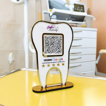 Tooth Shape Dentist QR Stand - OSMLY